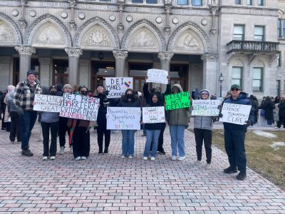 2025 scholars at the Stand Up for Science rally in Hartford, CT.